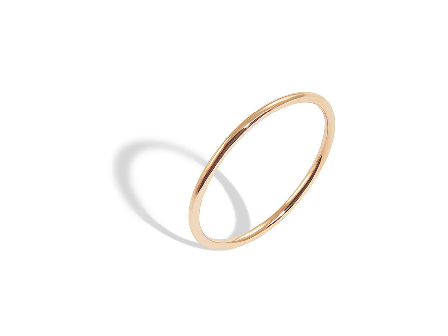 Arial - Solid gold band