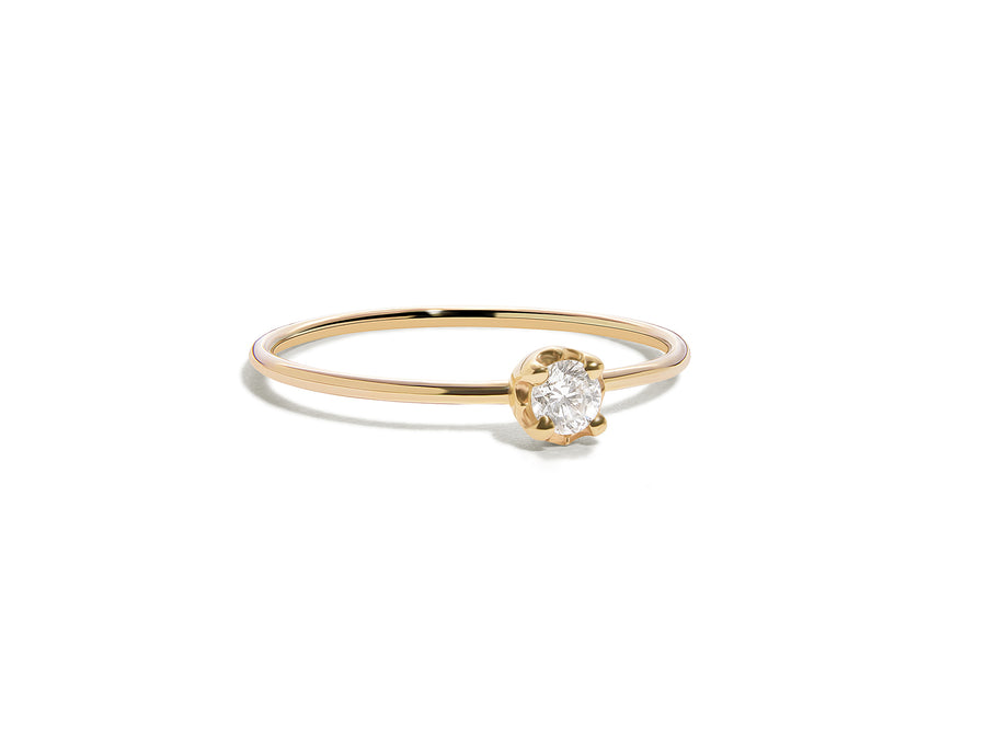 Aurora - Large stackable diamond ring