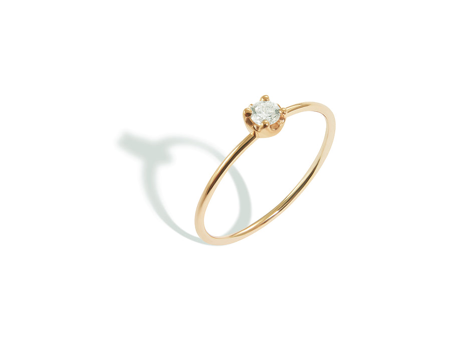 Aurora - Large stackable diamond ring